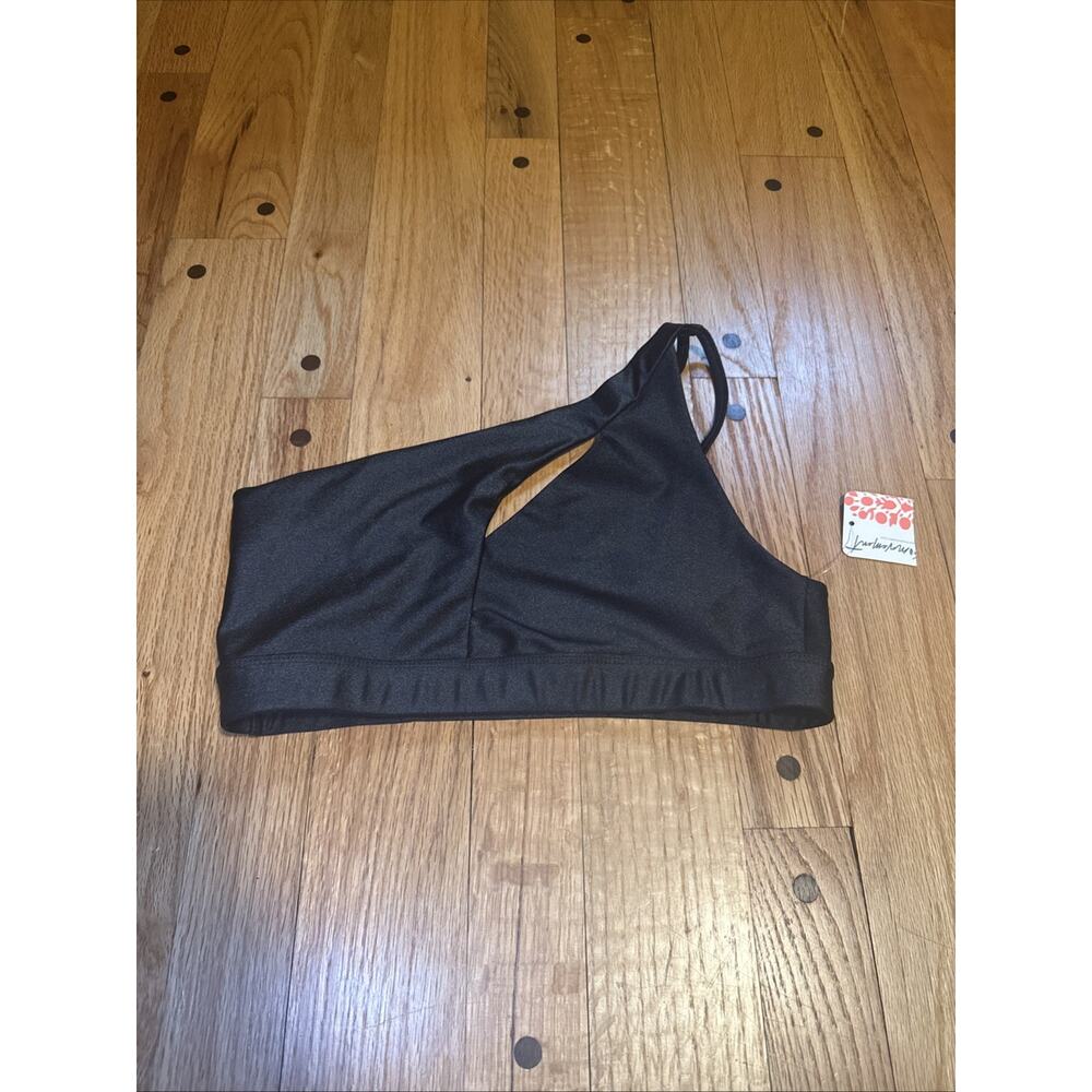 NEW Free People Movement Single Strap Side Bra Size Women's M/LG Black